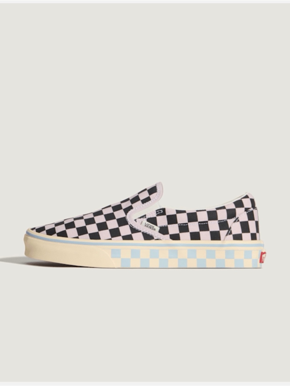 ****ISO**** Vans Slip-On Checkerboard Shoe — Pink and Black - women’s 8.5